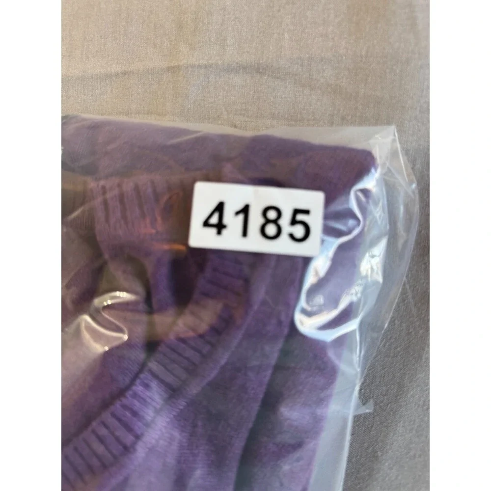 Jos A Bank Sweater‎ XXL Signature Collection Purple Pima Cotton V-Neck Mens